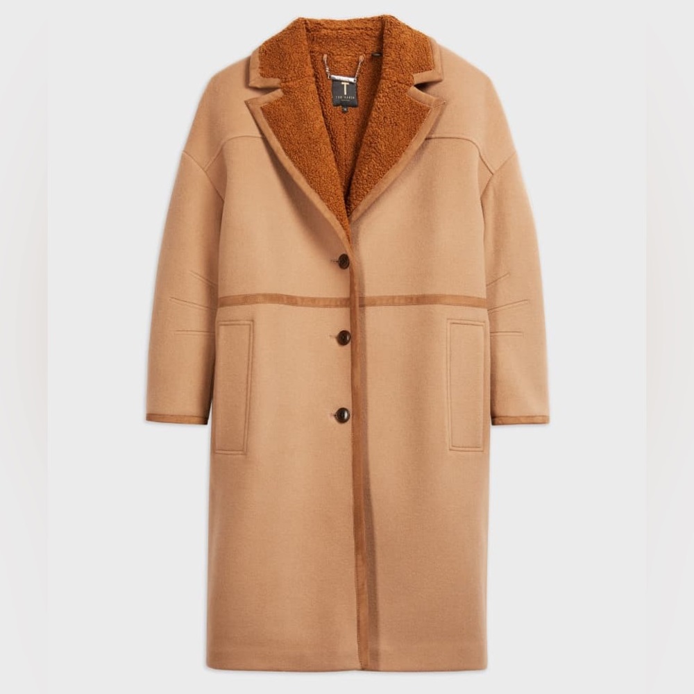 Ted Baker Joanahh Oversized Wool Cocoon Coat